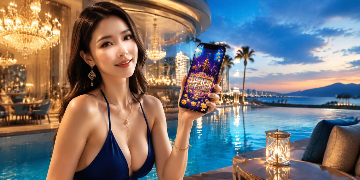 Người chơi slots trực tuyến tại bãi biển Đà Nẵng trên điện thoại Android
